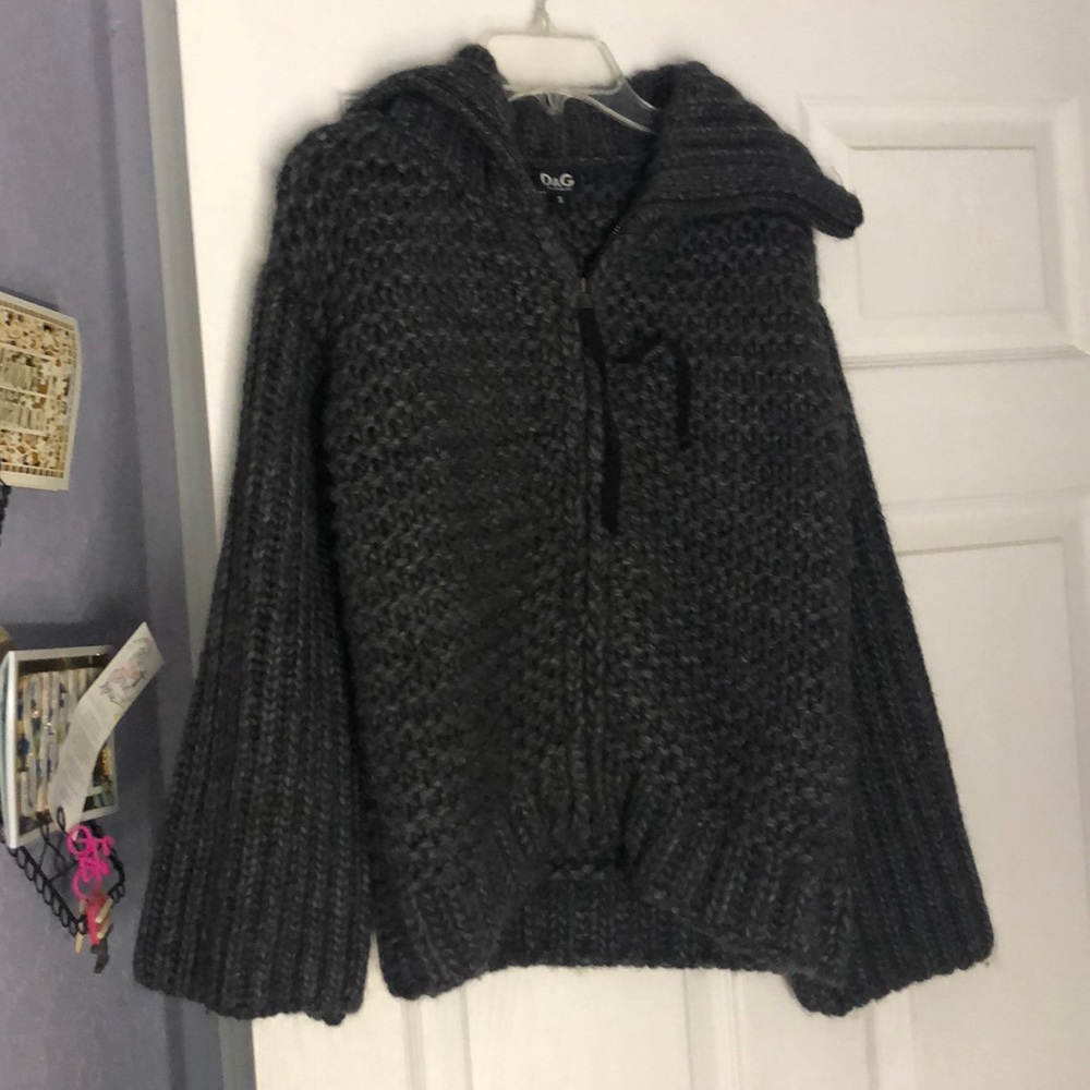 Dolce & Gabbana Cable Knit zip sweater
